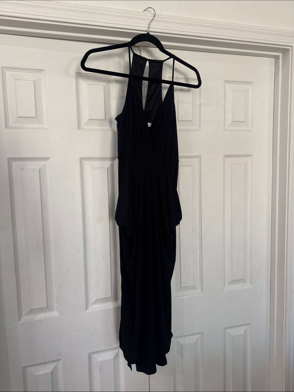 BCBGeneration Black Sleeveless Maxi Dress with V-Neck